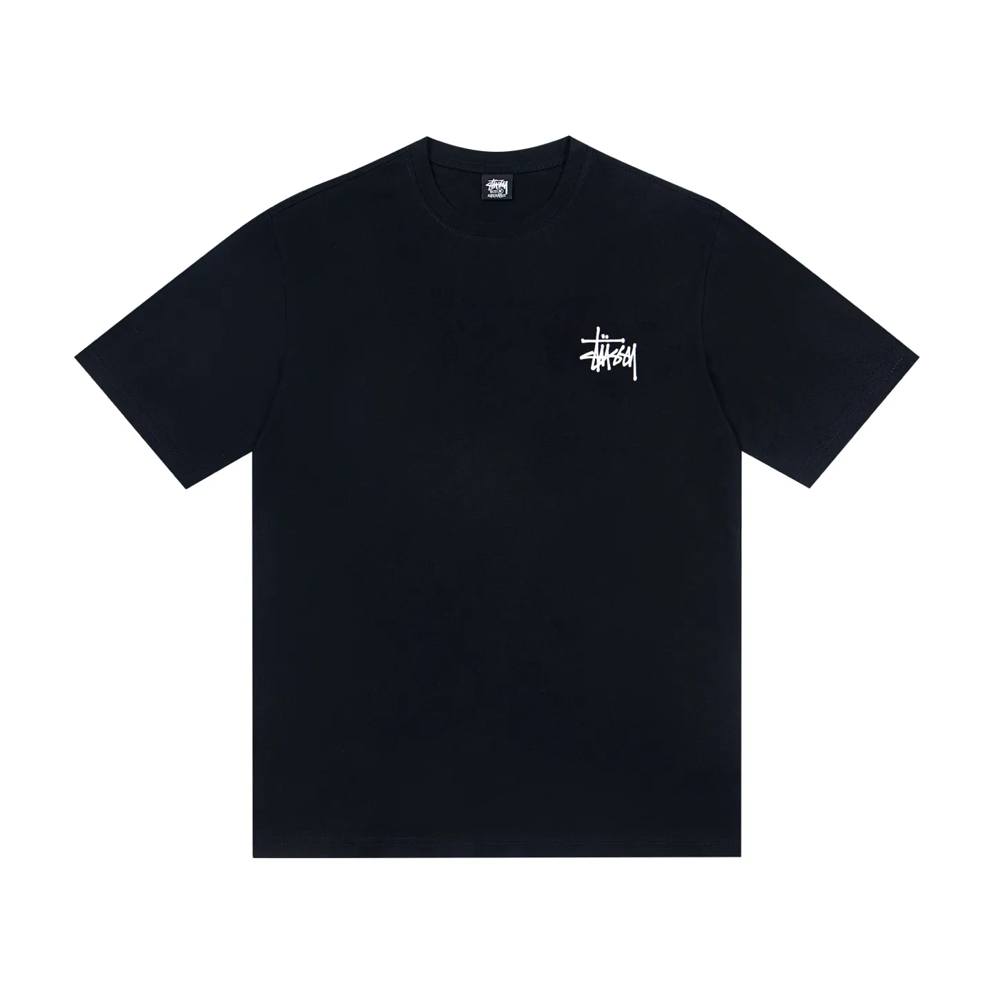 🔥 005# P55 （In Stock ） Stussy Classic Logo T Same Style ：Black White Size：S M L XL ： 260 ：